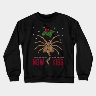 NOW KISS - Ugly Christmas Sweater Crewneck Sweatshirt